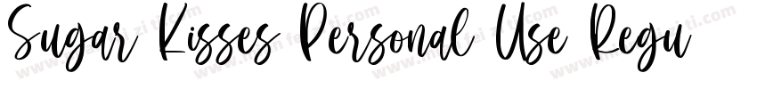 Sugar Kisses Personal Use Regular字体转换